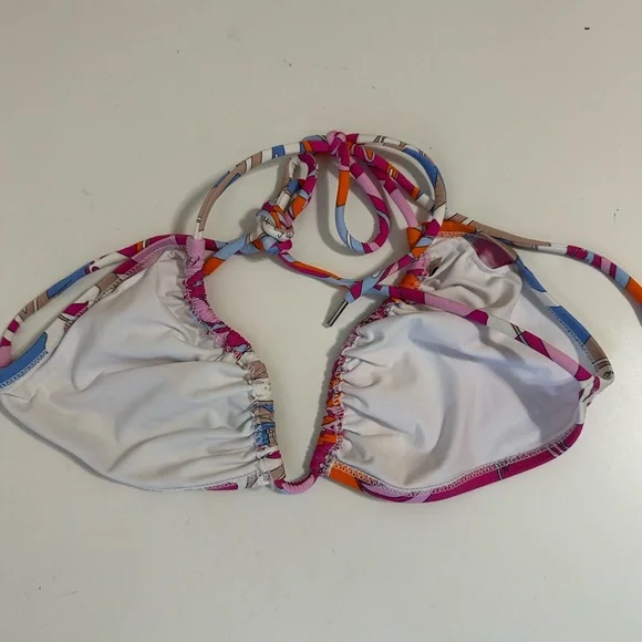 Emilio Pucci Vibrant Pink and Orange Bikini Women’s Size 44 - Picture 5 of 11